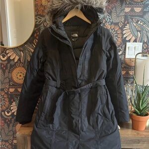 The North Face Women's Black Ski Jacket with Fur Hood